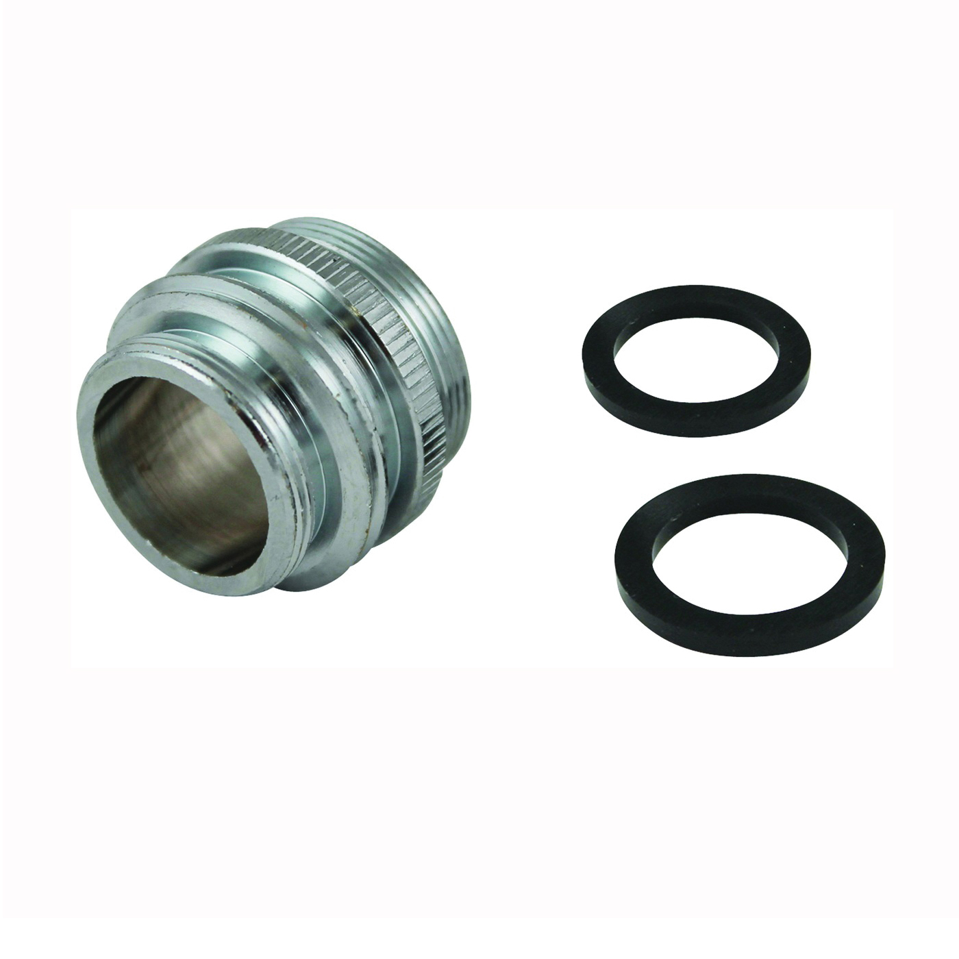 PP800-60LF Faucet Aerator Adapter, 15/16 x 55/64 x 3/4 in, Male x Female x MHT, Chrome-Plated