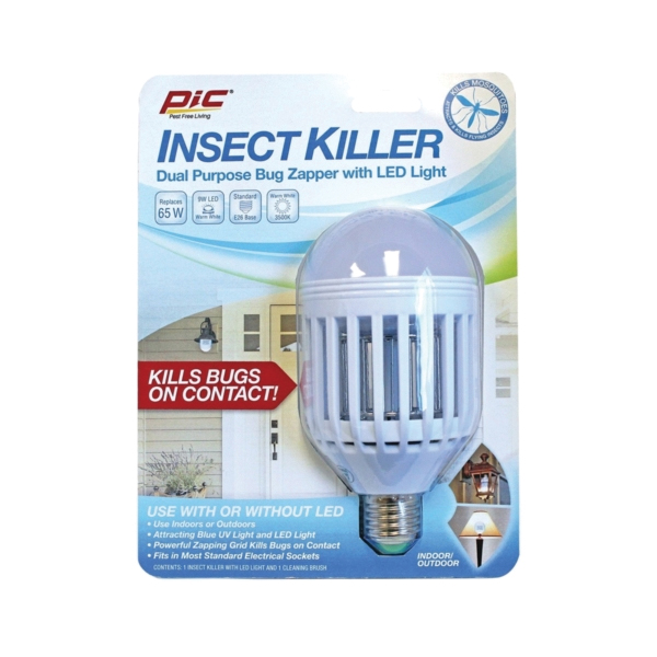 IKC Insect Killer Bulb, 120 V, 65 W, LED Lamp, Ivory
