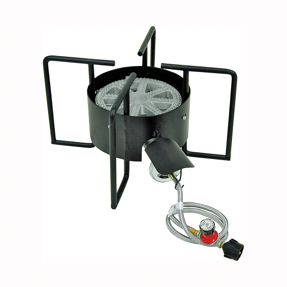 KAB6 Bayou Cooker with Hose Guard, 1-Burner, LPG, 210,000 Btu, Manual Ignition, Steel