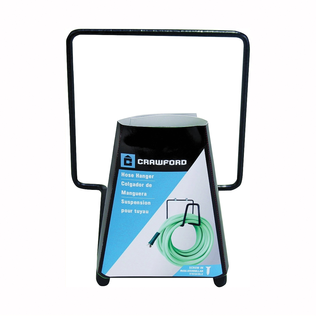CMHH-6 Hose Hanger, 35 lb Capacity, Metal, Black, Vinyl-Coated