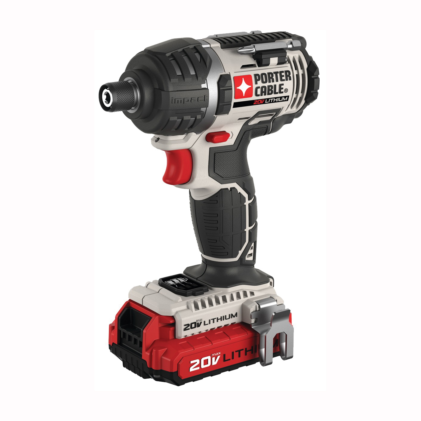 PCCK640LB Impact Driver Kit, Battery Included, 20 V, 1.5 Ah, 1/4 in Drive, Hex Drive, 3100 ipm