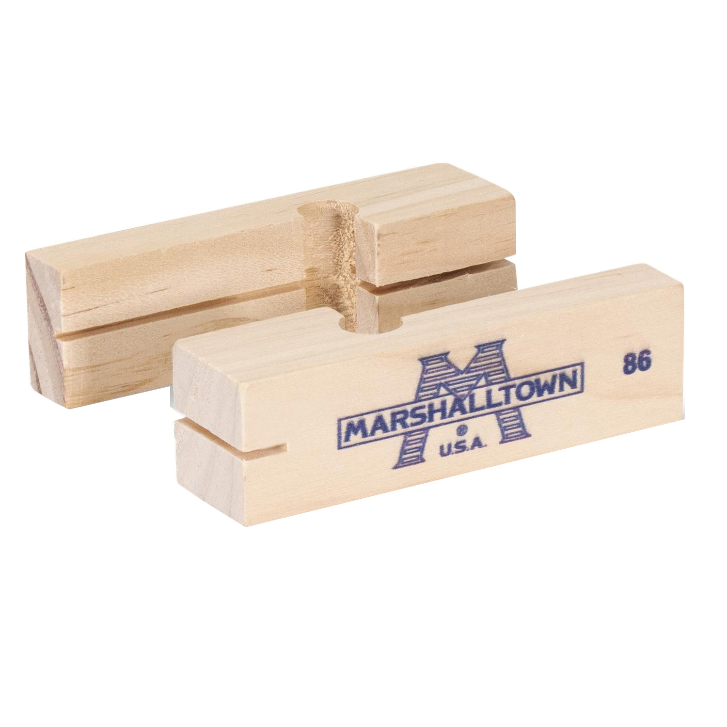 86 Line Block, 4 in L, Wood
