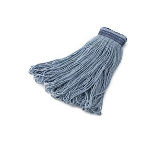 FGE23800 BL00 Looped-End Wet Mop Head, 24 oz, Cotton/Synthetic, Blue
