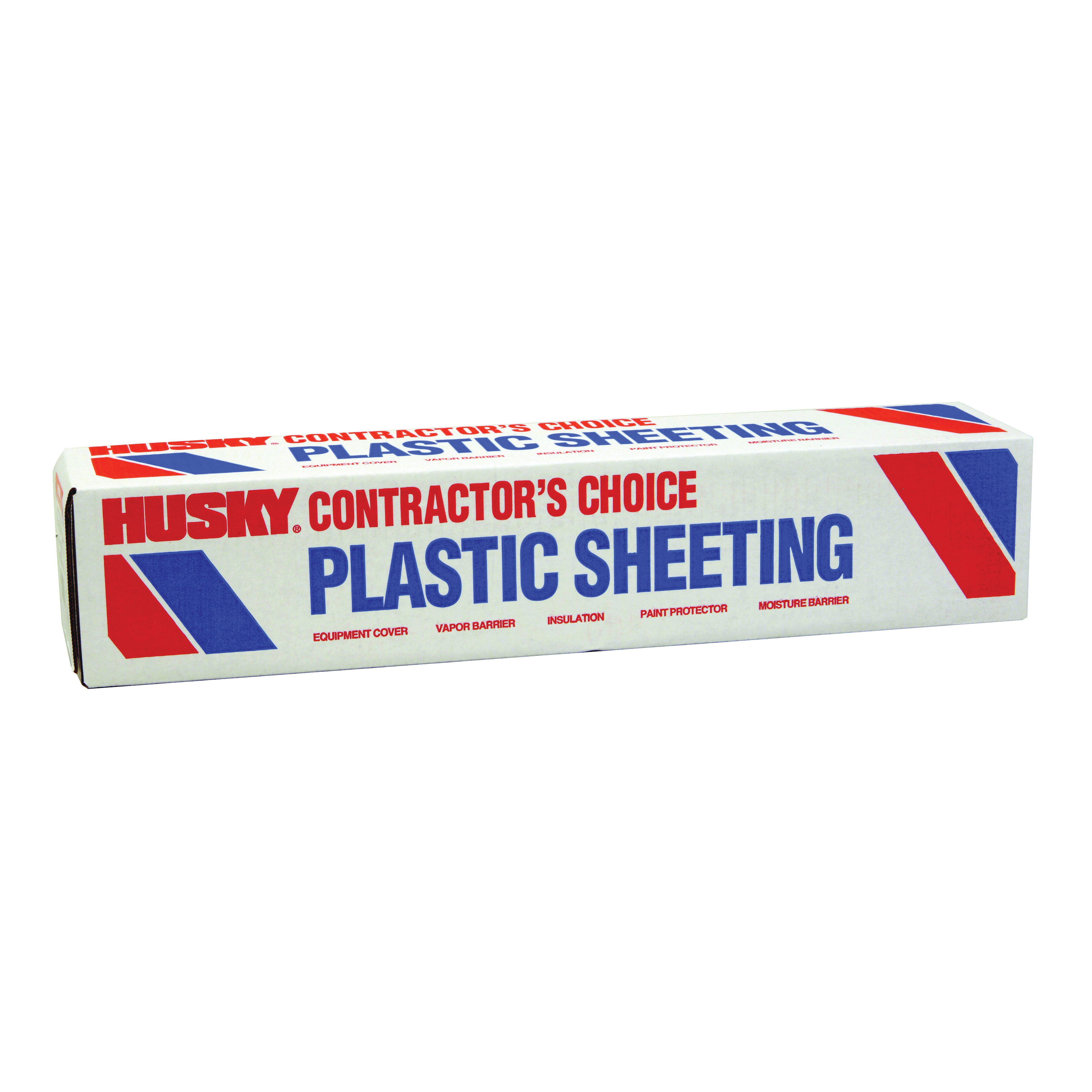 CF0112-0400C Painter's Sheeting, 400 ft L, 12 ft W, 1 mil Thick, Polyethylene Backing, Clear