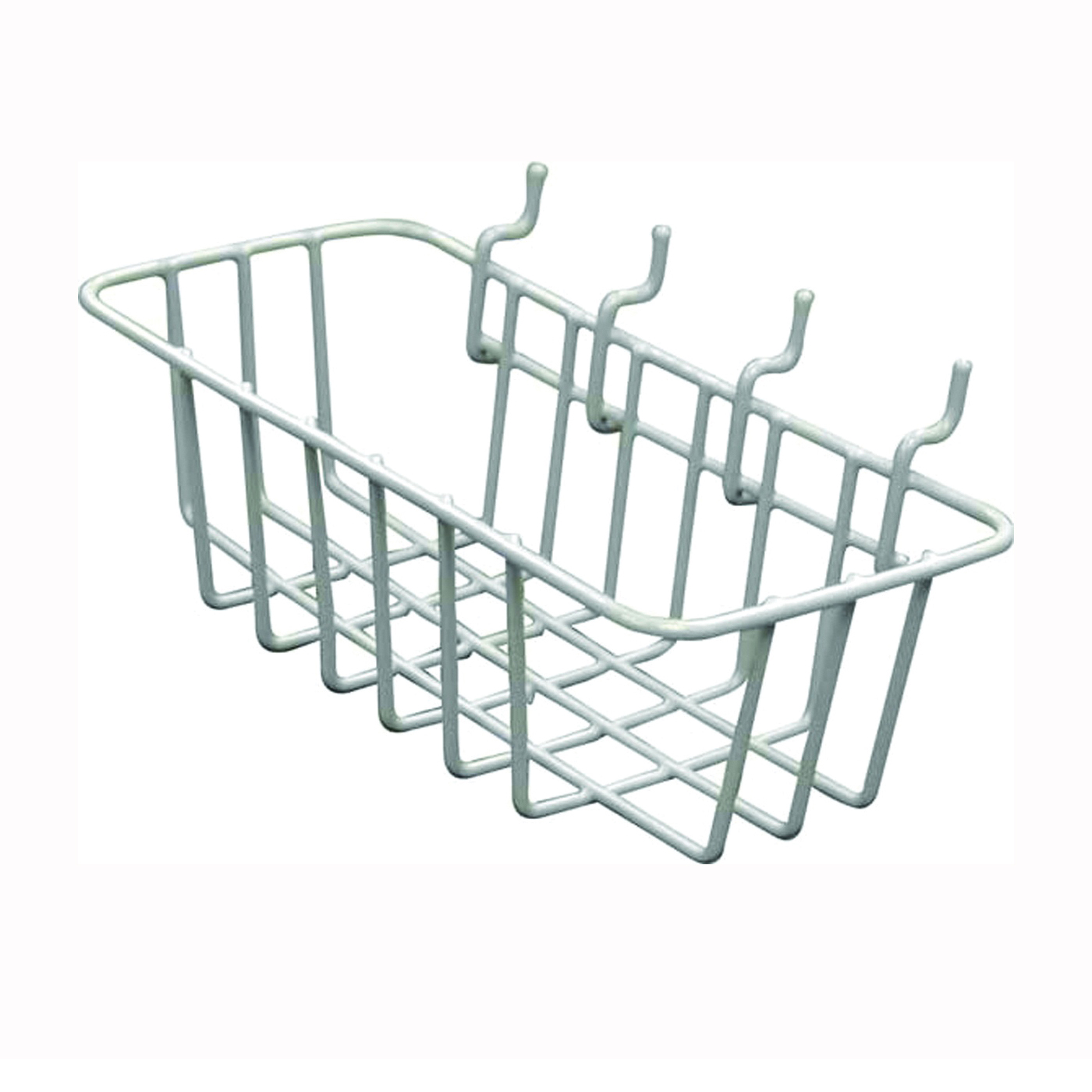 WB85 Wire Basket, 5 lb Working Load, 1/4 in Opening, Steel, Gray, Zinc-Plated