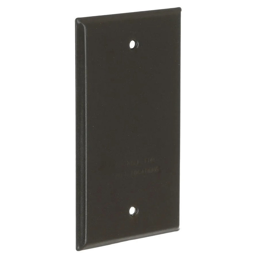 5173-2 Cover, 4-17/32 in L, 2-25/32 in W, 1-Gang, Aluminum, Bronze, Powder-Coated
