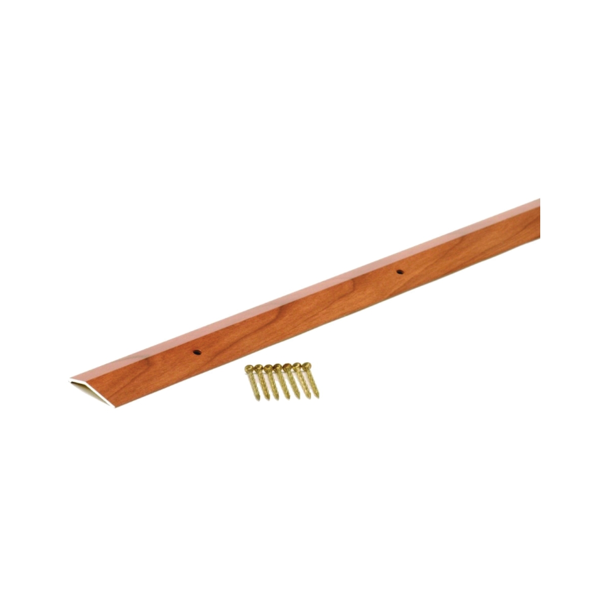 40126 Carpet Trim, 72 in L, 1-3/8 in W, Aluminum, Cherry