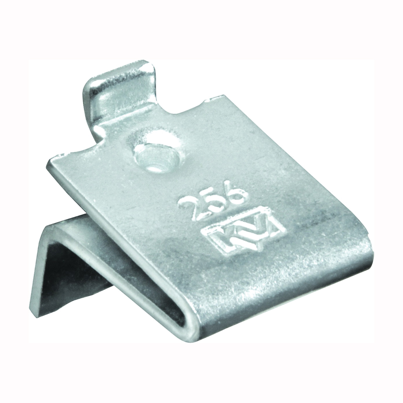 256P ZC Adjustable Pilaster Shelf Support Clip, Steel, Mortise