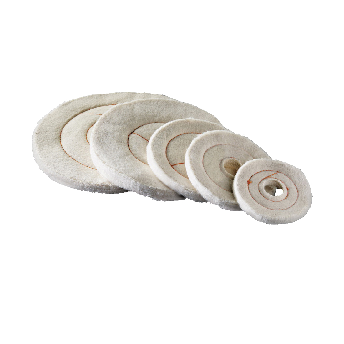 527-60-4M Buffing Wheel, 4 in Dia, Flannel Cotton