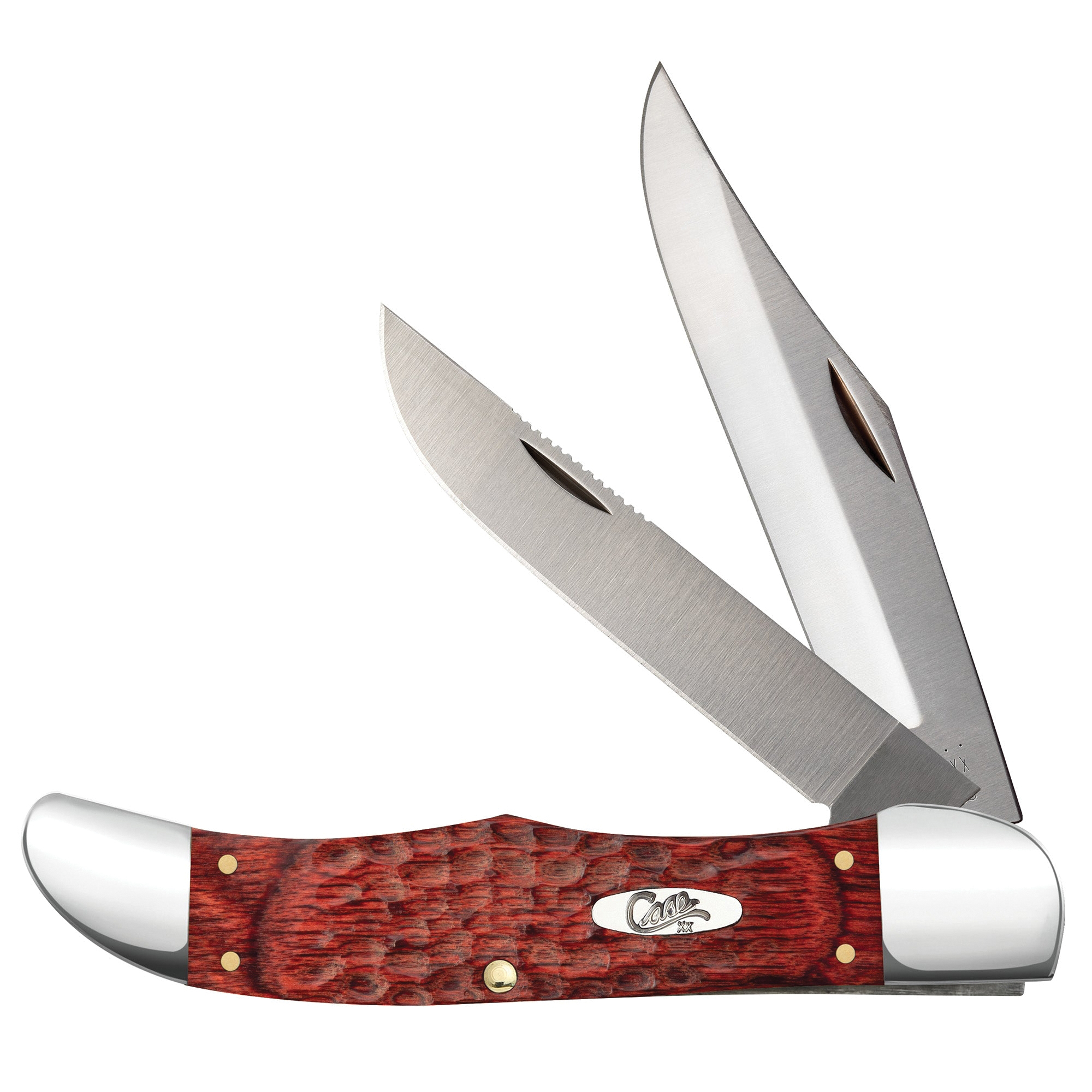 00189 Folding Knife, 4.1 in L Blade, Tru-Sharp Surgical Stainless Steel Blade, 2-Blade, Jigged Handle