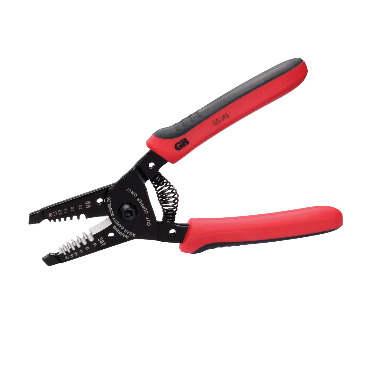 GS-355 Wire Stripper, 20 to 10 AWG Wire, 20 to 10 AWG Solid, 22 to 12 AWG Stranded Stripping