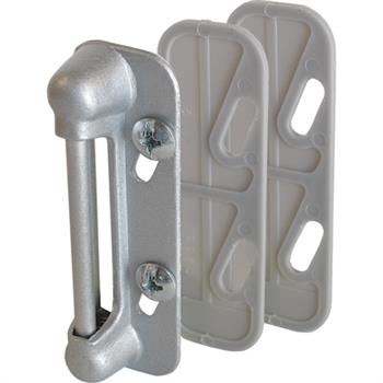 Prime-Line K 5003 Strike Plate, Silver, Aluminum
