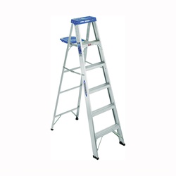 WERNER 363  3 ft. Step Ladder, 7 ft. Max Reach, 2-step, 250 lb, Type I Duty Rating, Aluminum