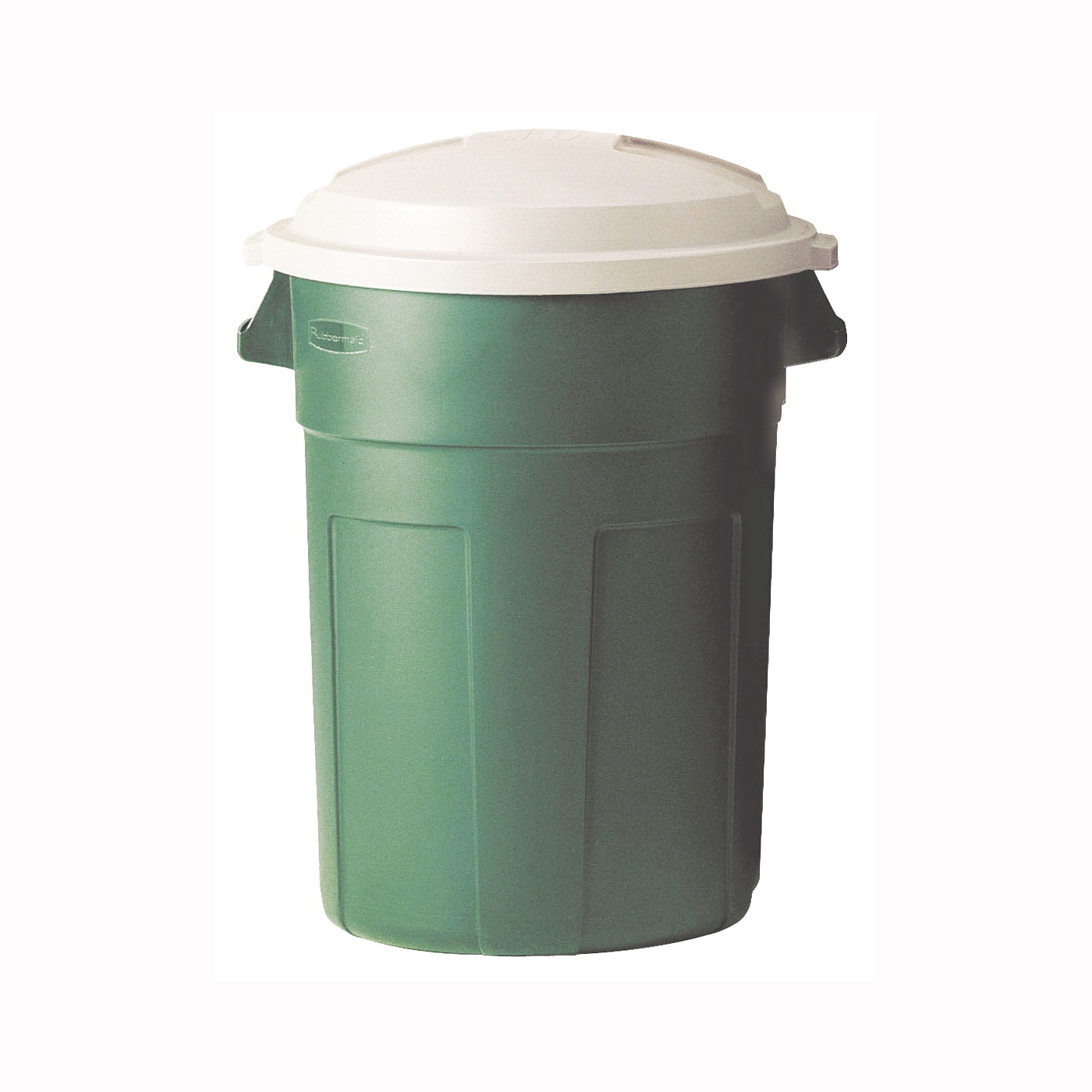 289487EGRN Trash Can, 32 gal Capacity, Evergreen, Snap-Fit Lid Closure