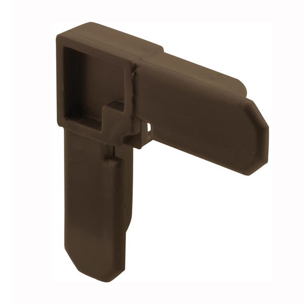 PL 14285 Square Cut Screen Frame Corner, Plastic, Bronze, For: PL14079 Screen Frame