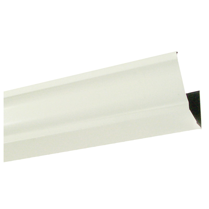 Amerimax 2600600120 Rain Gutter, 10 ft L, 5 in W, 0.185 Thick Material, Aluminum, White - 1