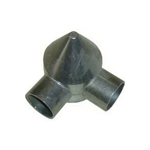 HD42042RP Bullet Cap, 2-1/2 in Dia, 2-Way, Aluminum
