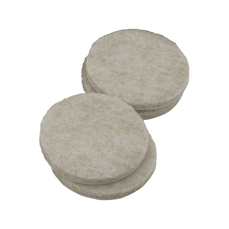 9927 Heavy-Duty Self-Adhesive Blanket Furniture Pad, Felt, Beige, 2 in L, 2 in W, Square
