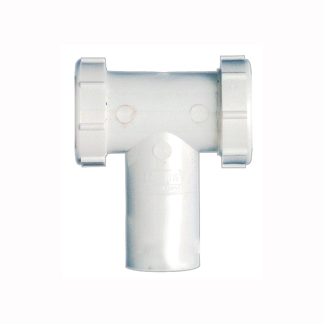 Plumb Pak PP20667 Center Outlet and Tailpiece, 1-1/2 in, Slip-Joint, Plastic, White - 1