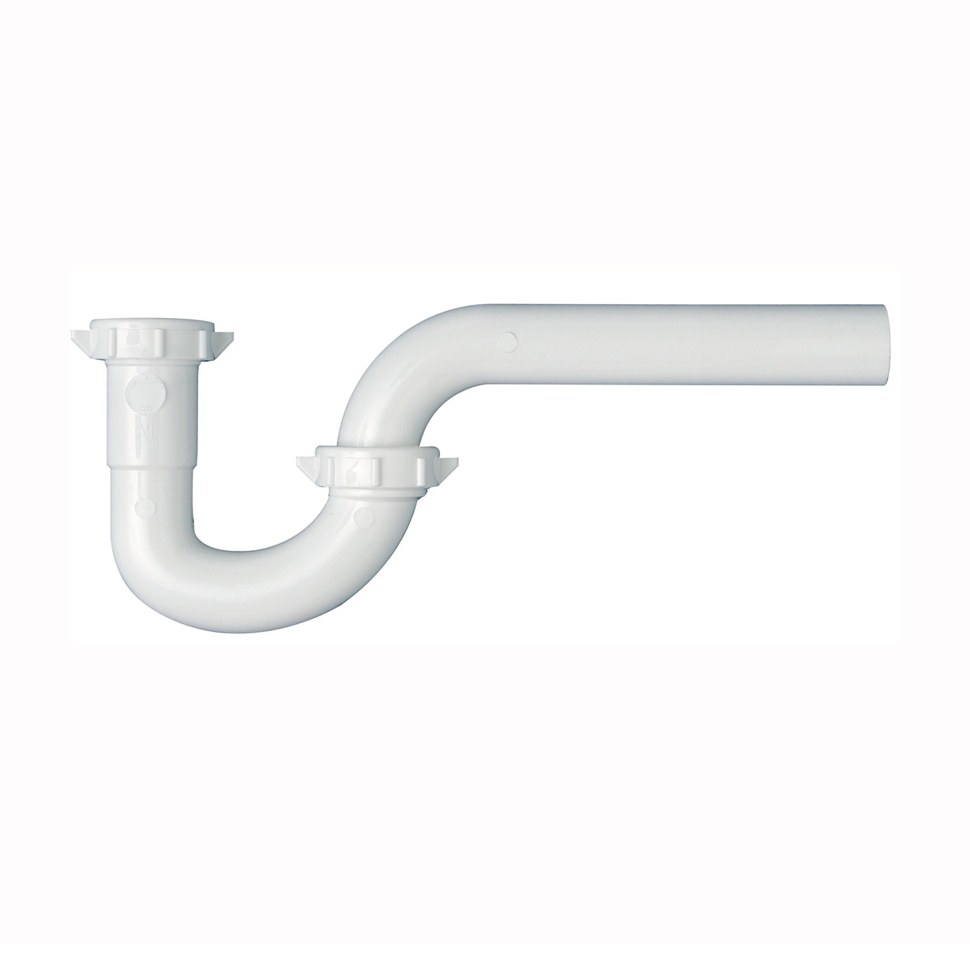 PP20941 P-Trap, 1-1/4 in, Slip-Joint, PVC, White