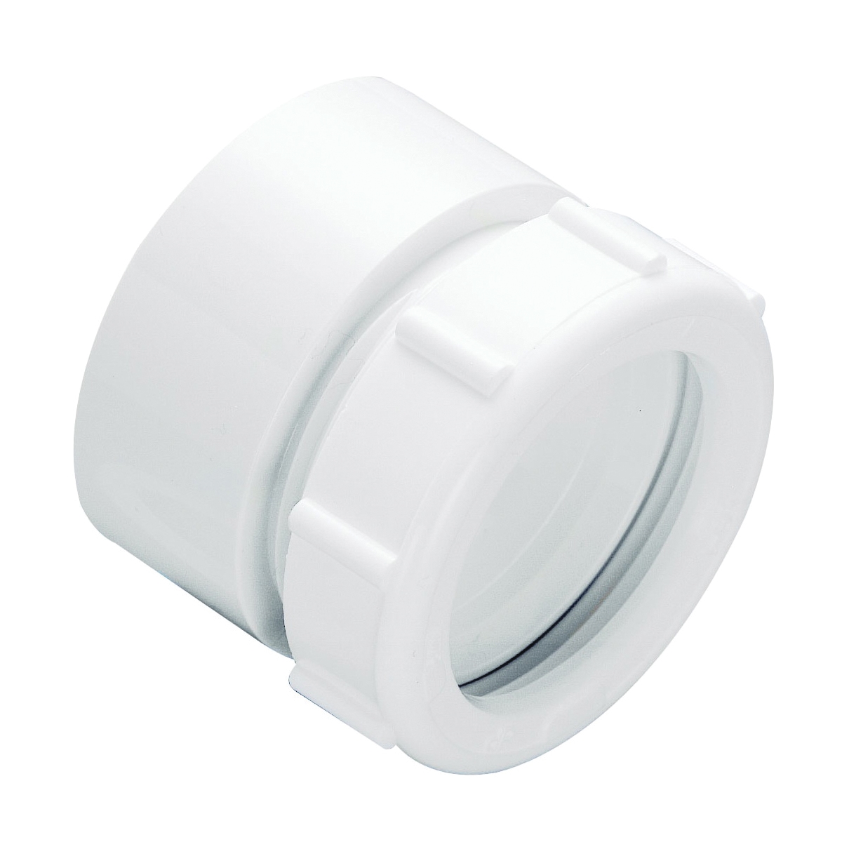 PP20999 Marvel Pipe Connector, 1-1/2 in, Compression, Plastic, White, SCH 40 Schedule