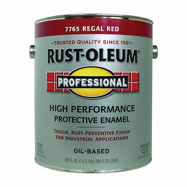 Professional 7765402 Enamel Paint, Oil, Gloss, Regal Red, 1 gal, Can, 230 to 390 sq-ft/gal Coverage Area