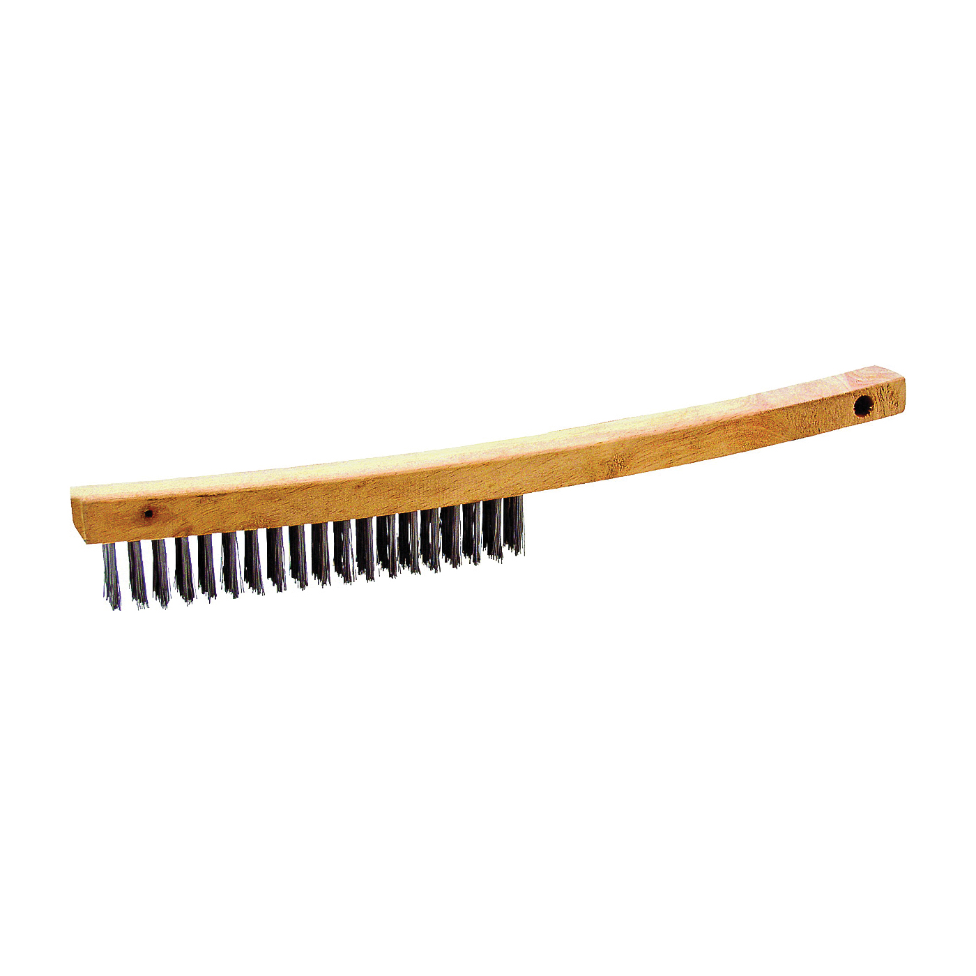 WB00319S Wire Brush, Metallic Bristle, 5/8 in W Brush, 14-1/4 in OAL