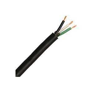 233870408 Electrical Cable, 14 AWG Wire, 3-Conductor, 250 ft L, Copper Conductor, TPE Insulation, TPE Sheath, 300 V