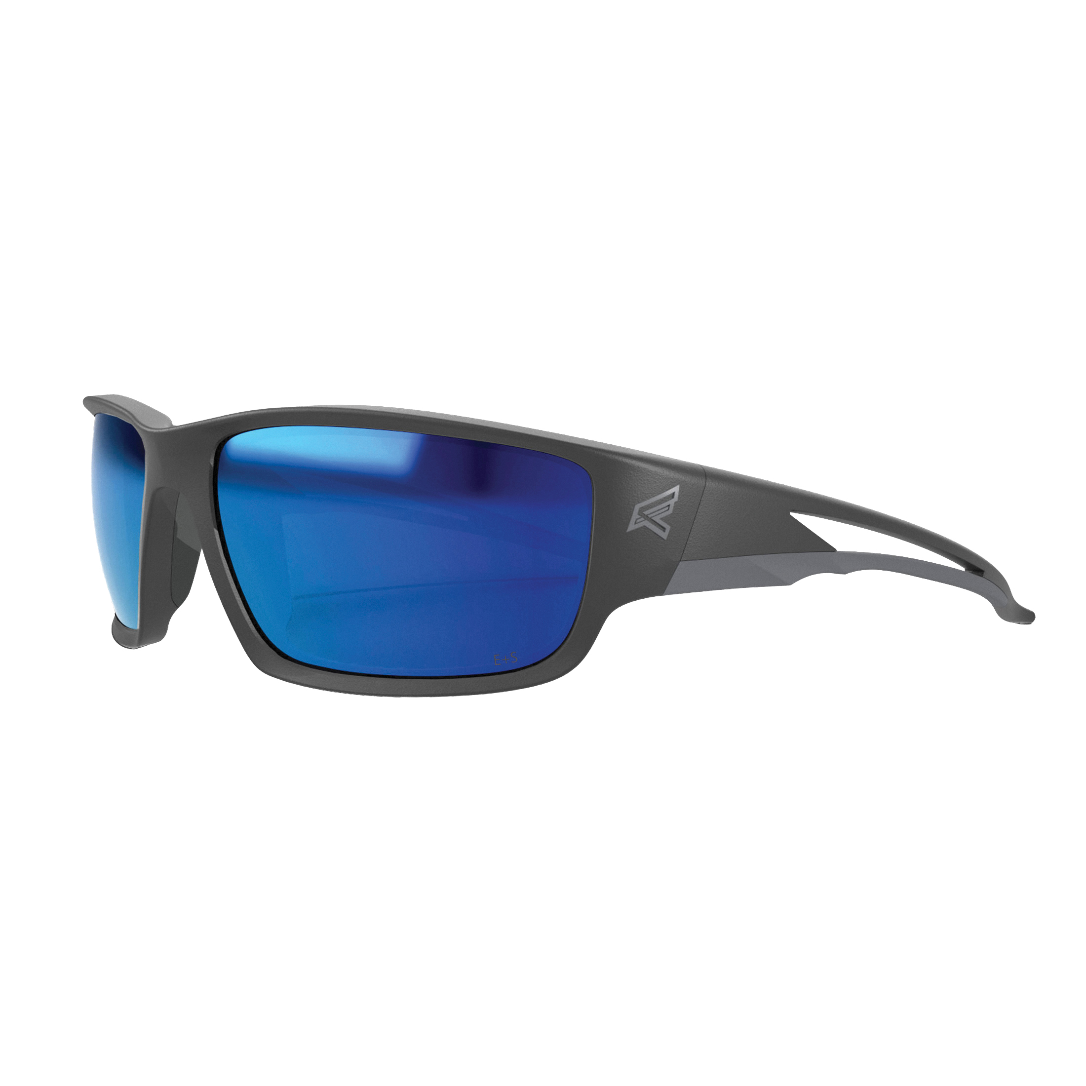 TSKAP218 Polarized Safety Glasses, Scratch-Resistant Lens, Blue Lens, Matte Black Frame, Unisex, Polycarbonate Lens, Full Frame, Nylon Frame