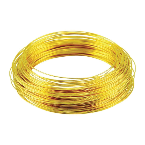 50153 Utility Wire, 100 ft Length, 24 gauge, Brass