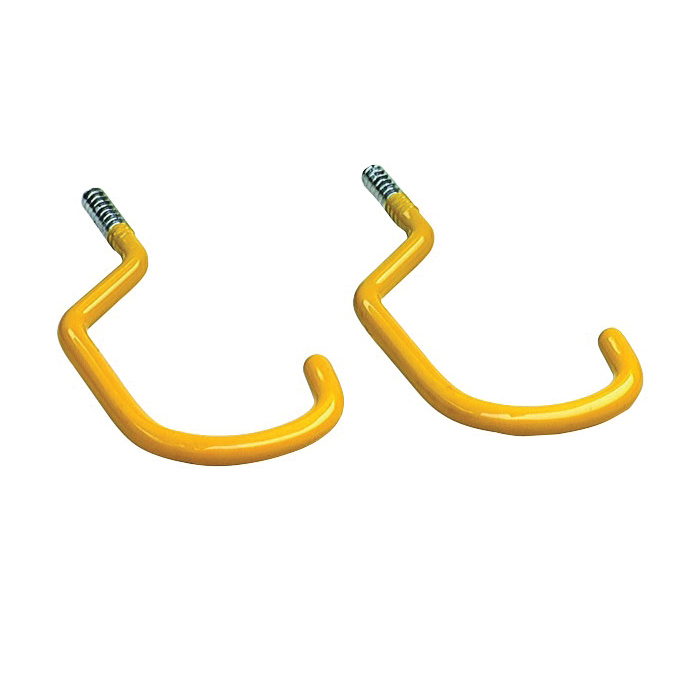 SS18-6 Bicycle Hook, 25 lb, Screw, Steel, Zinc-Plated