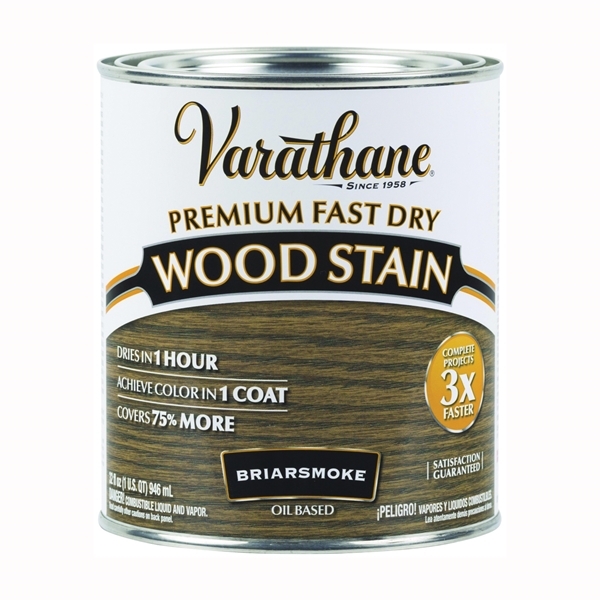 313608 Wood Stain, Translucent, Briar Smoke, Liquid, 1 qt, Can
