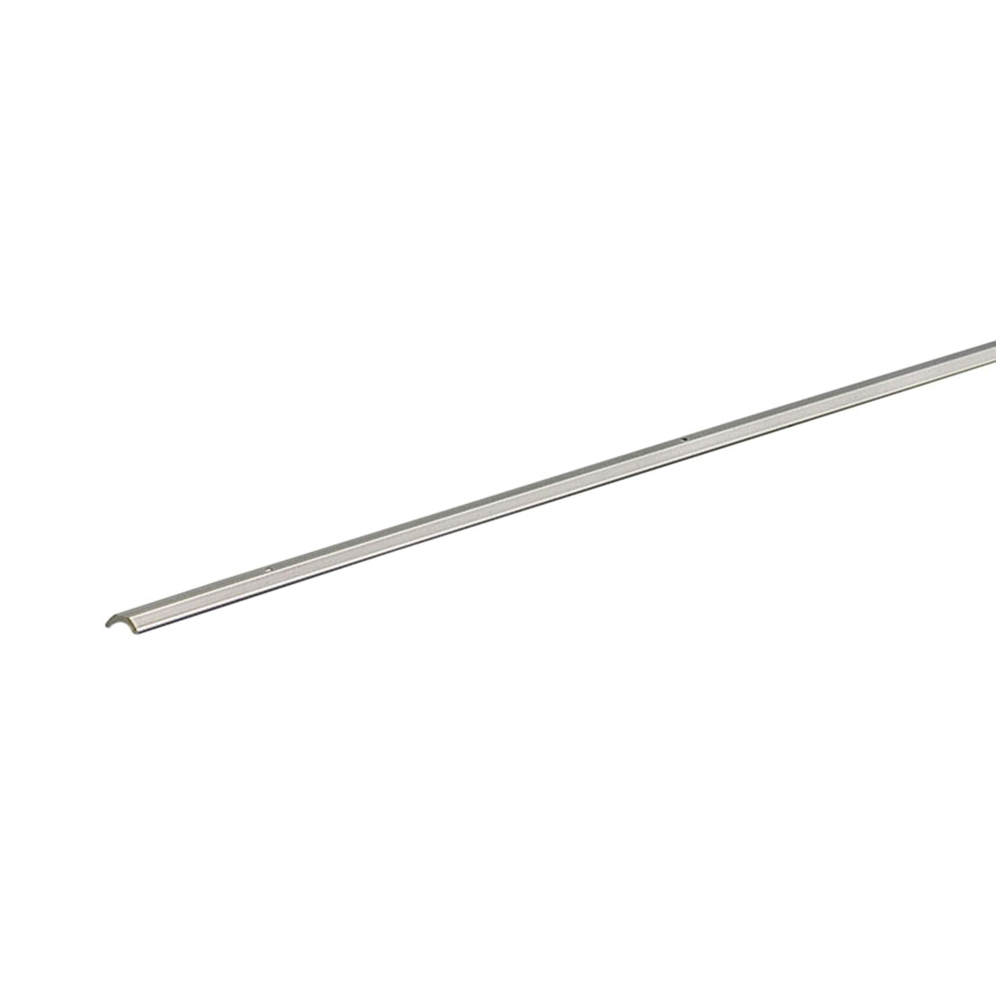 70243 Cove Molding with Nail, 1/2 in W, Aluminum, Silver