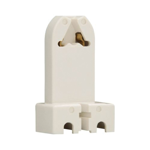 Eaton Wiring Devices 924W-BOX Lamp Holder, Standard, 1.44 in W x 2.37 in H Dimensions, 600 VAC, 660 W, White - 3