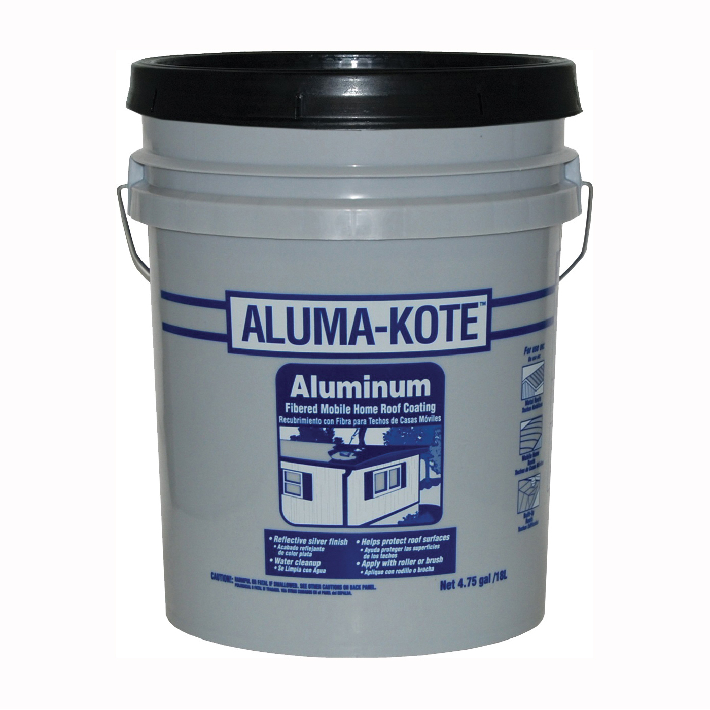 6245-GA Mobile Home Roof Coating, Silver, 18 L Pail, Liquid