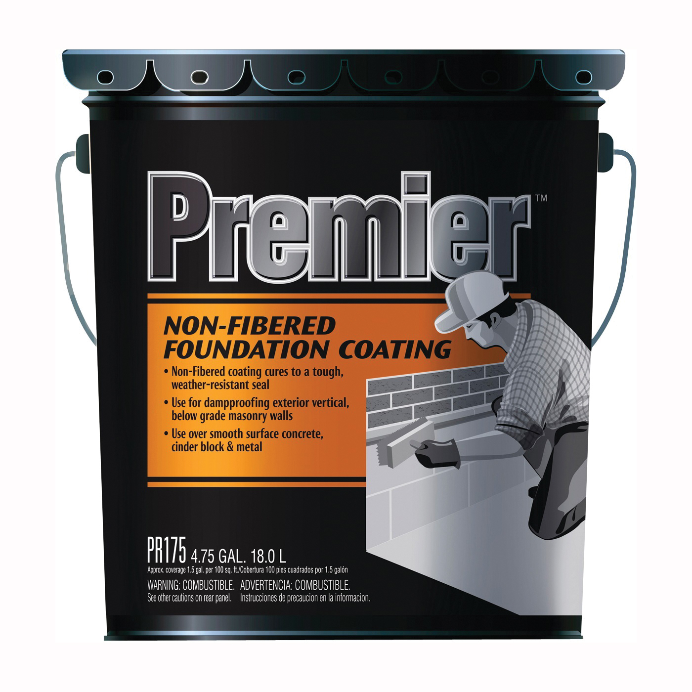 PR175070 Foundation Coating, Black, Liquid, 5 gal Pail
