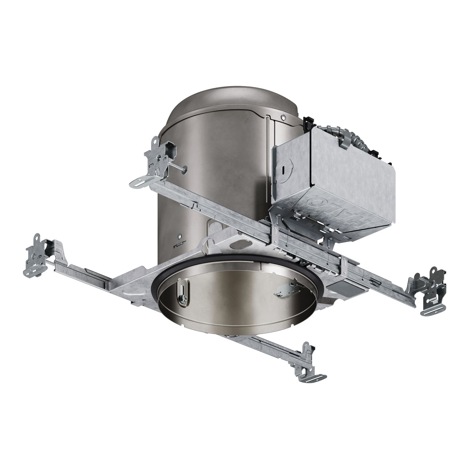 H7ICAT Recessed Housing, 6 in Dia Recessed Can, Aluminum