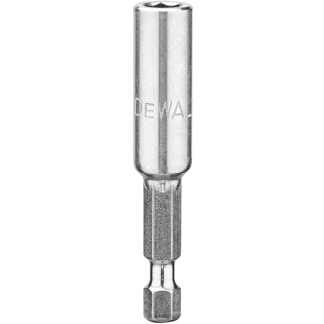DW2046 Bit Tip Holder, 1/4 in Drive, Hex Drive, Steel