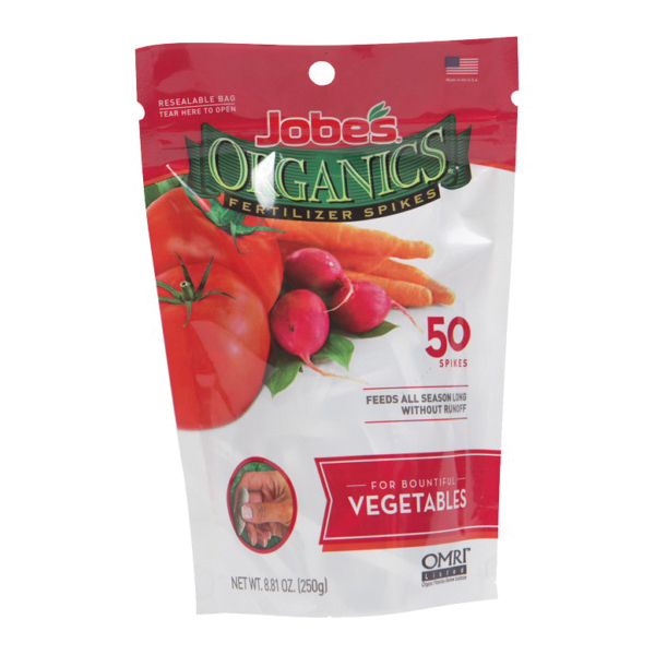 Jobes 6028 Organic Fertilizer Pack, Spike, 2-7-4 N-P-K Ratio - 1