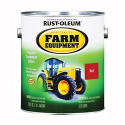 Rust-Oleum Stops Rust 7466402 Farm Equipment Paint, International Red, 1 gal, Can, 520 sq-ft/gal Coverage Area