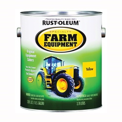 Stops Rust 7443402 Farm Equipment Paint, Yellow, 1 gal, Can, 520 sq-ft/gal Coverage Area
