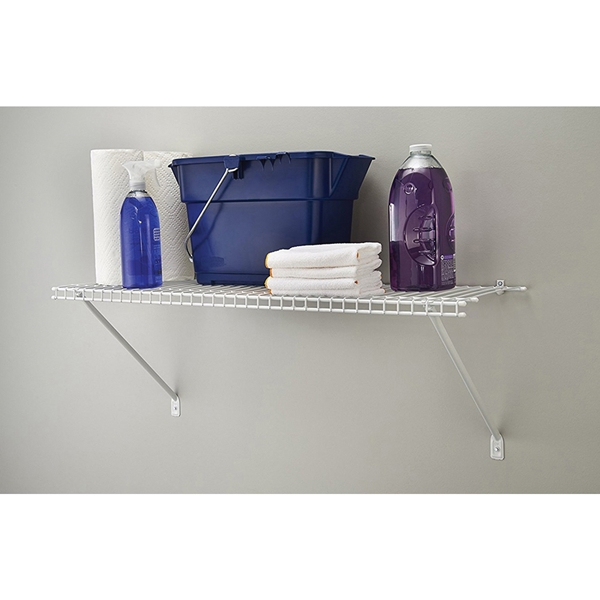 ClosetMaid 1021 Shelf Kit, 24 in L, 12 in W, Steel, White - 3
