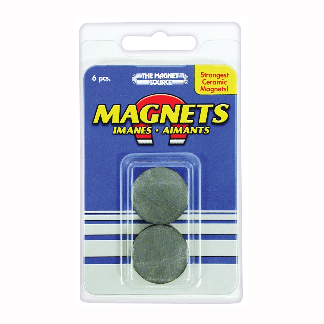 07004 Magnetic Disc, 1 in Dia, Charcoal Gray