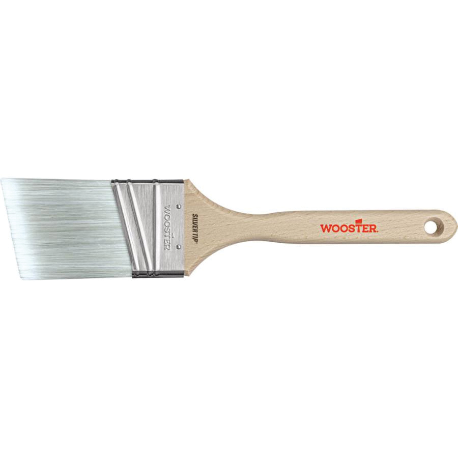 Silver Tip 5221-2 Paint Brush, 2 in W, 2-11/16 in L Bristle, Polyester Bristle, Angular Handle