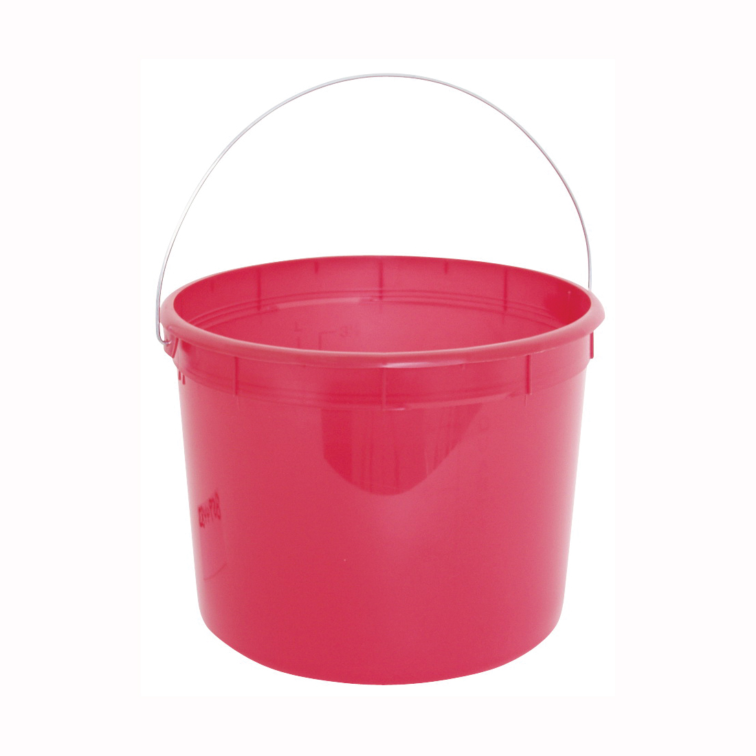 ENCORE Plastics 05160 Heavy-Duty Paint Pail, 5 qt, Plastic, Red