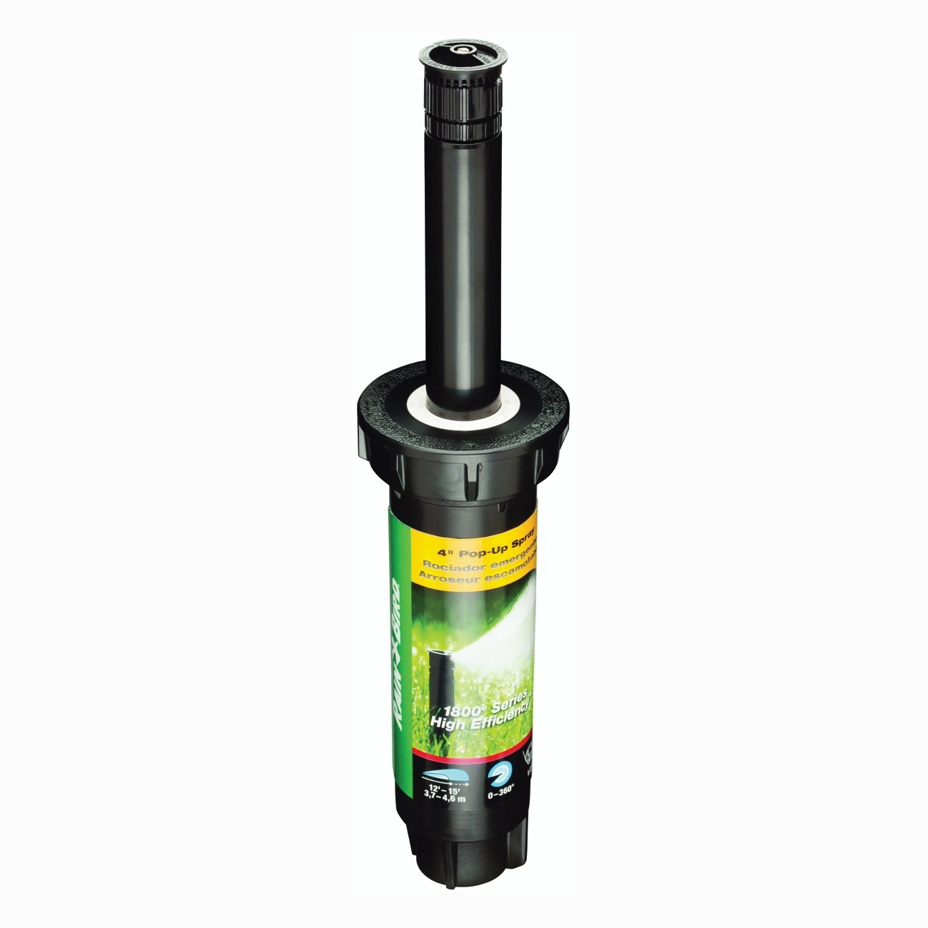 1804HEVN15 Spray Head Sprinkler, 1/2 in Connection, FNPT, 8 to 15 ft, Polypropylene