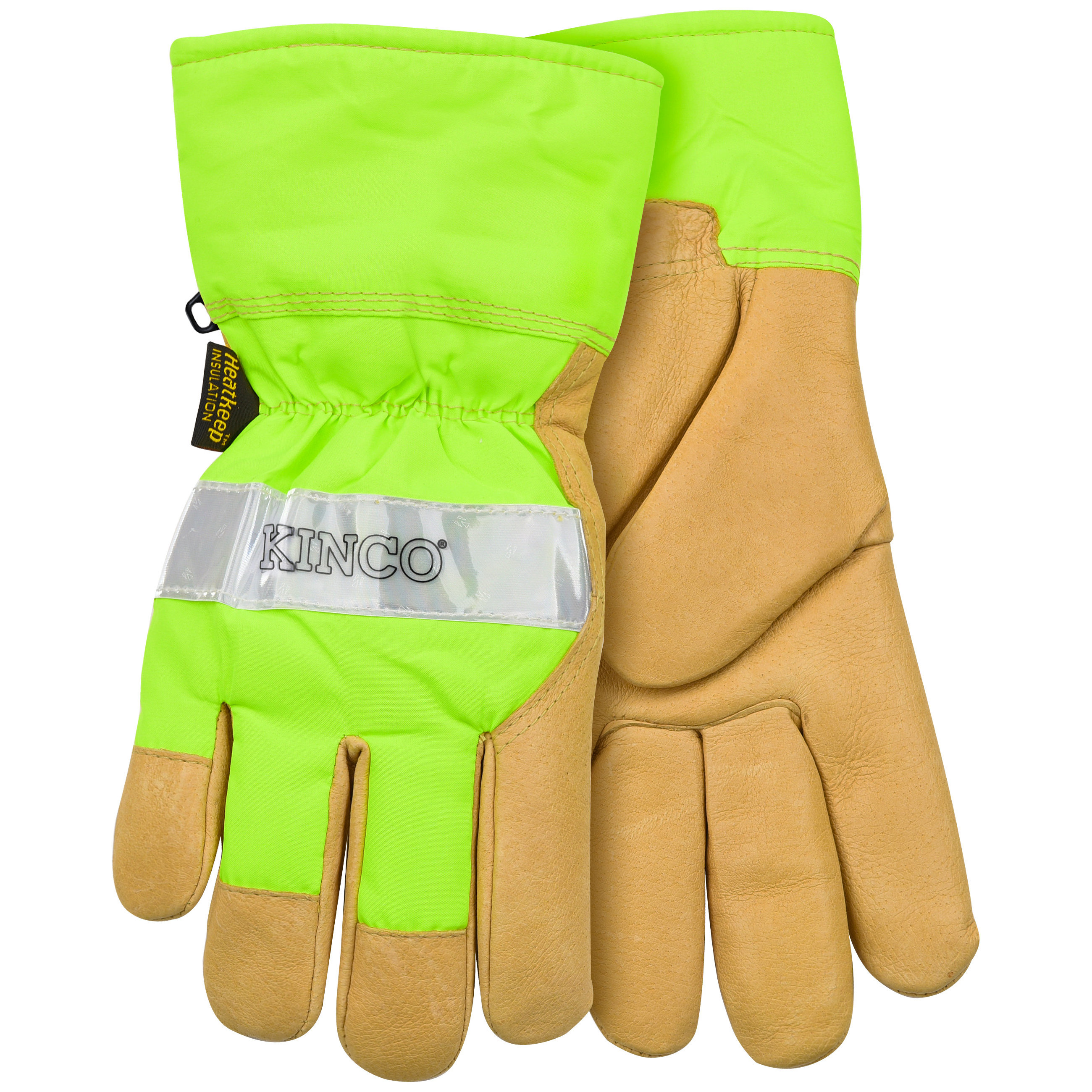 1939-XL Work Gloves, Men's, XL, Wing Thumb, Green/Palamino