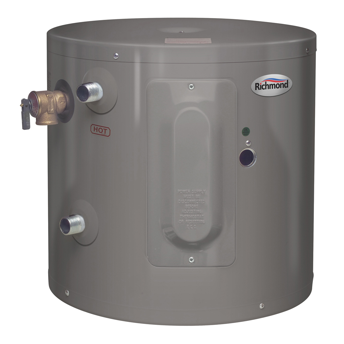 Essential Series 6EP20-1 Electric Water Heater, 25 A, 120 V, 2000 W, 20 gal Tank, Wall Mounting
