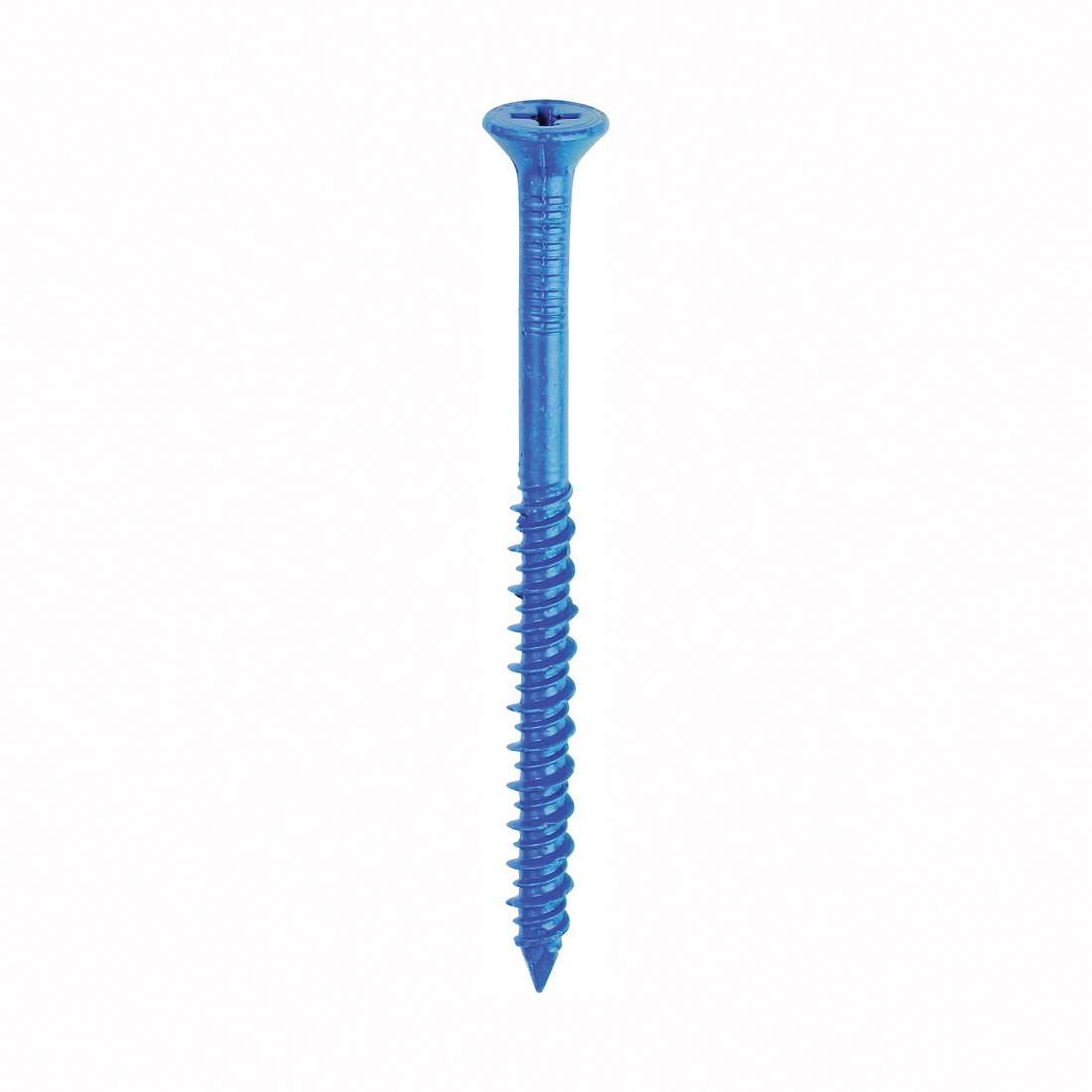 24385 Screw Anchor, 2-3/4 in L, Flat Head, Phillips Drive, Nail Point, Steel, Climaseal, 75 PK