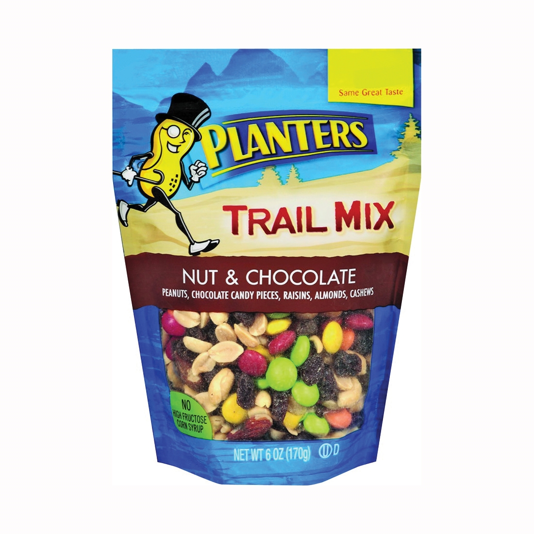 422491 Trail Mix, Chocolate, Nuts, 6 oz Bag